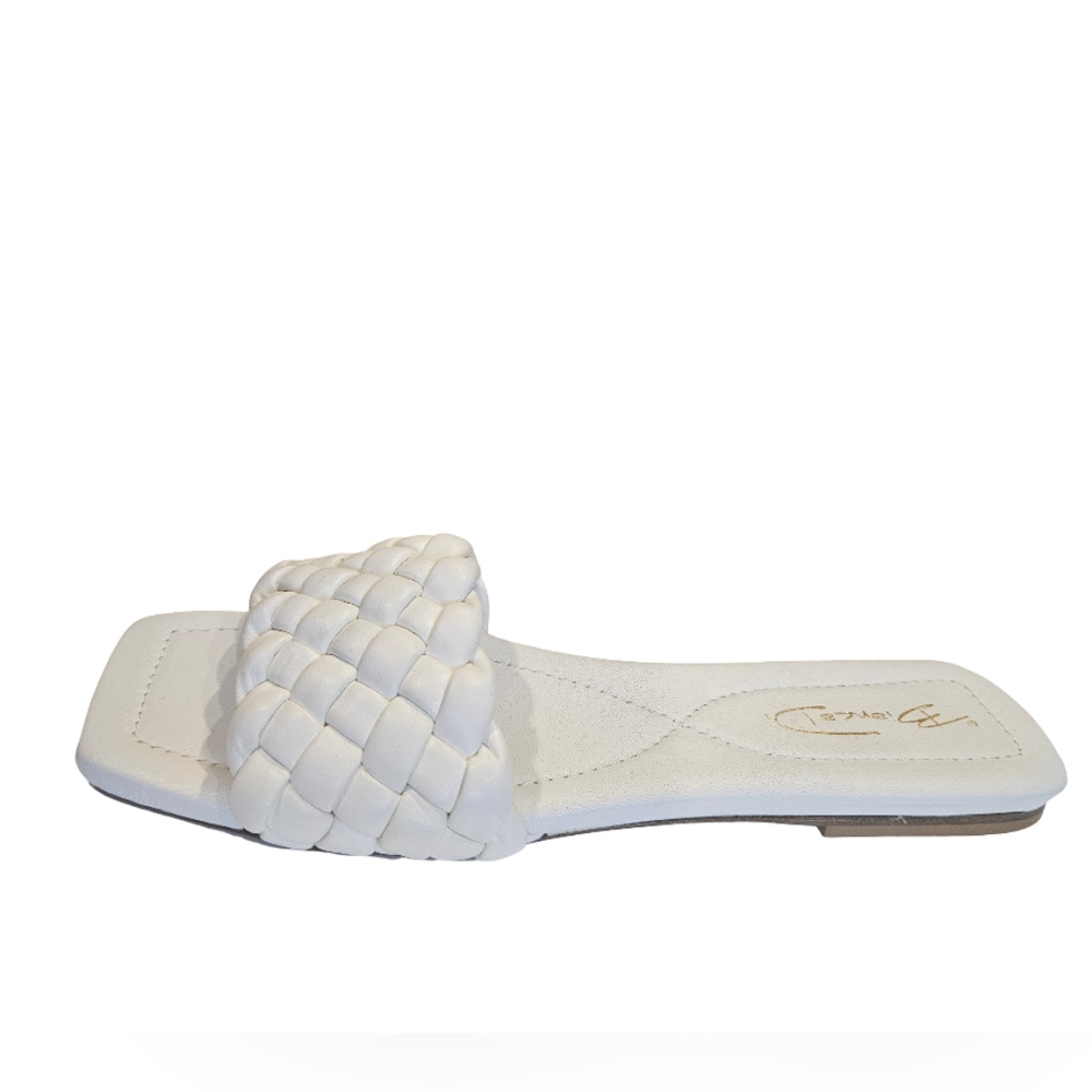 122 BIANCA DI White Women Slip-On Sandals EU 40